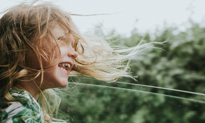 child laughing